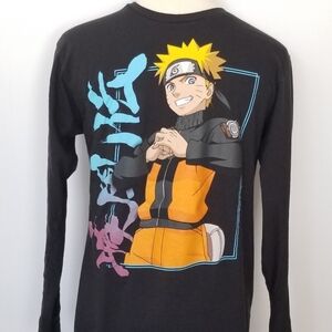 Naruto Black Longsleeve Shirt, unisex,  medium